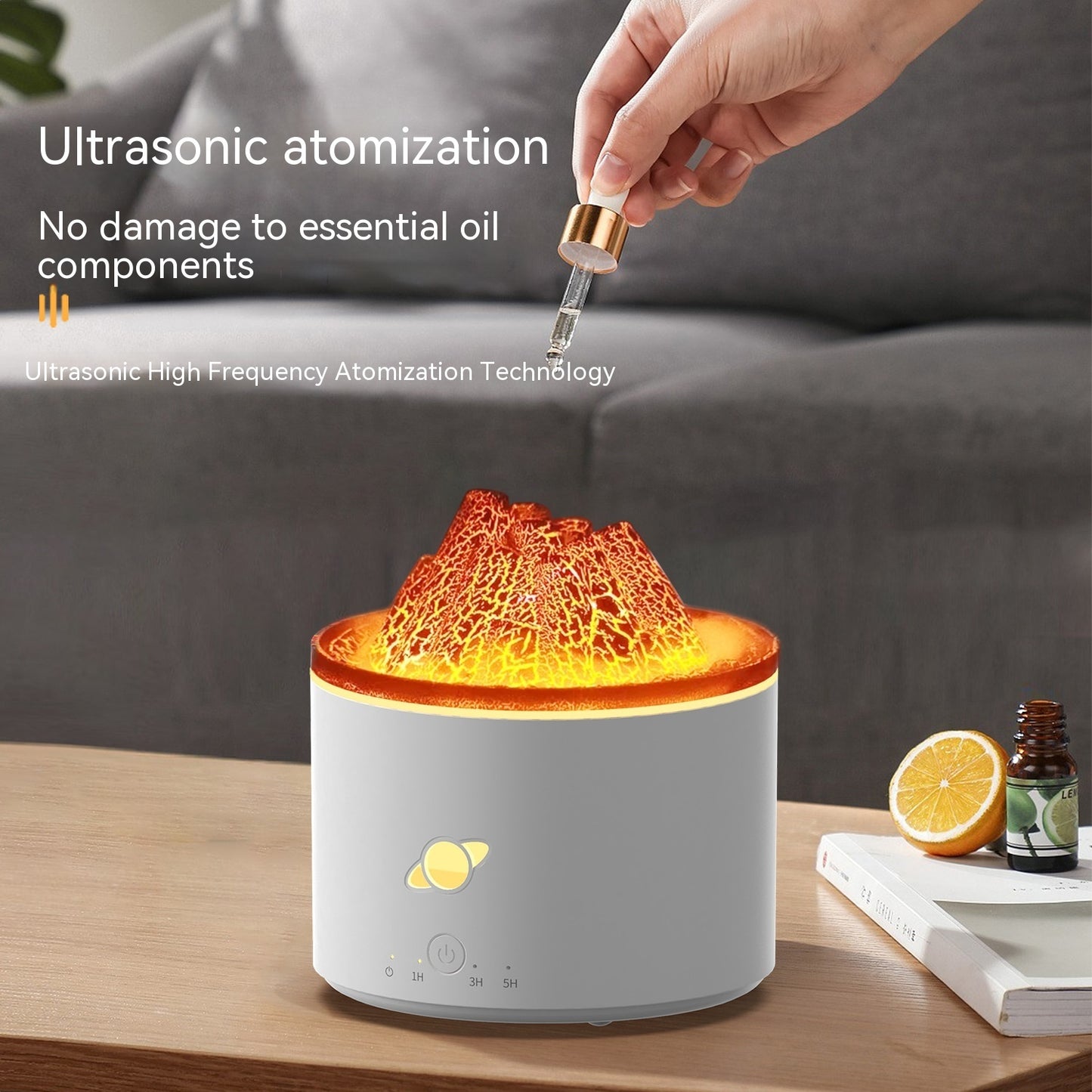 Simulation Volcano Aroma Diffuser Home Bedroom